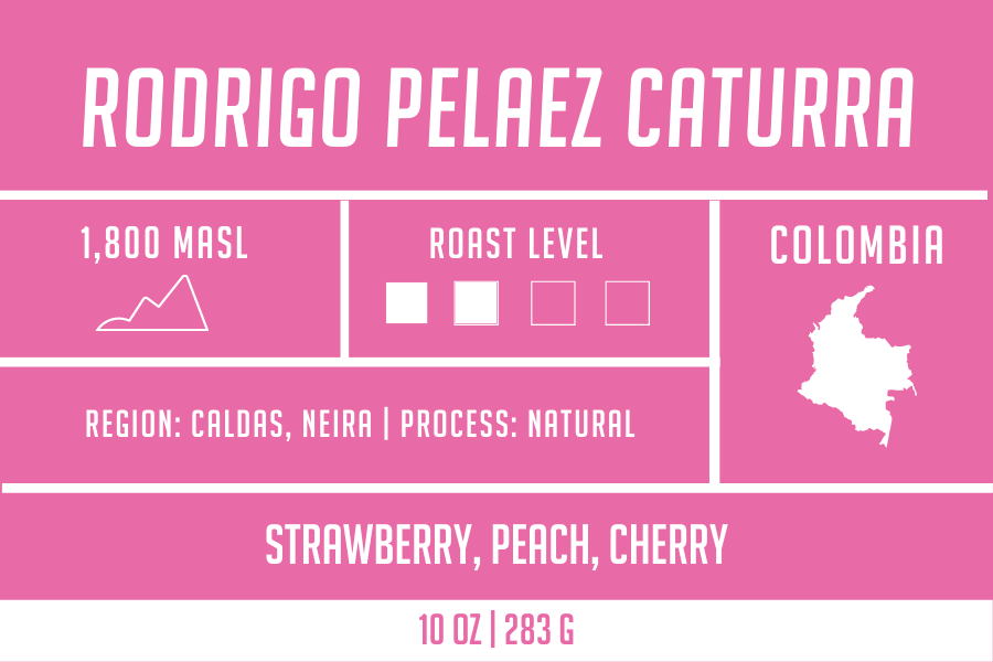Colombia Rodrigo Pelaez Caturra - Third Wave Coffee